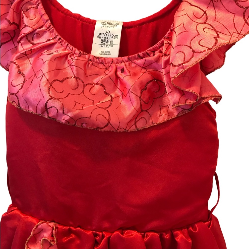 Disney Store Elena of Avalor dress size 5/6 Missing Belt Play Dress Up - Picture 2 of 9